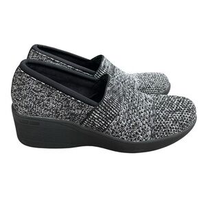 Skechers Pier-Lite Wow Factor Wedge Slip On Shoes Women’s Size 6.5 Heather Gray